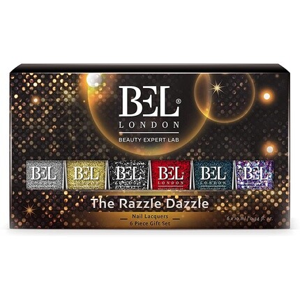 

Набор лаков для ногтей Bl Razzle Dazzle Luxury Multi Glitter — The Queen Of Deluxe — Быстросохнущий набор профессионального качества — 6 шт.