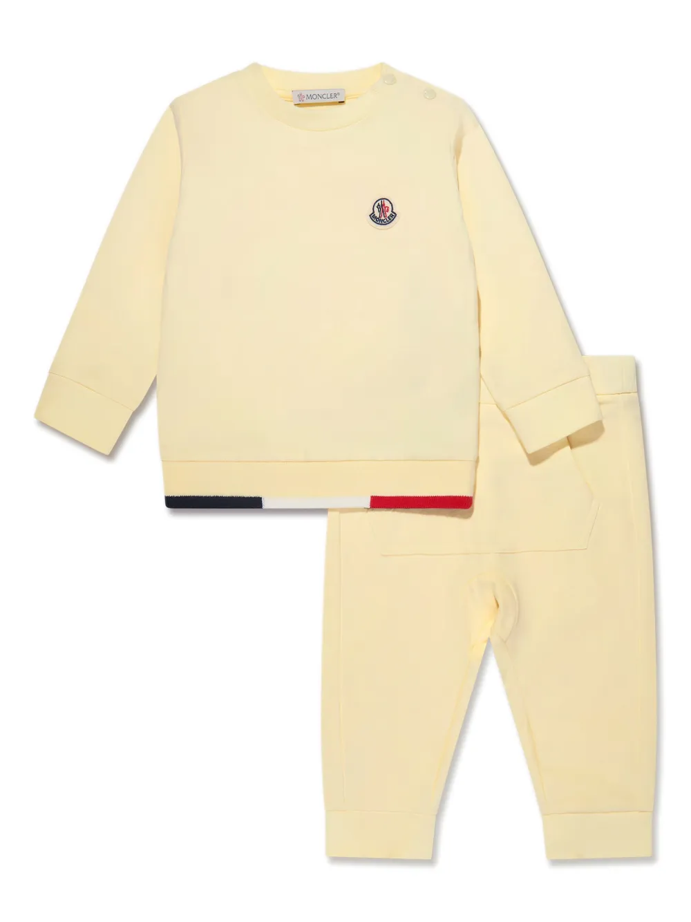 

Спортивный костюм с логотипом Moncler Enfant, желтый