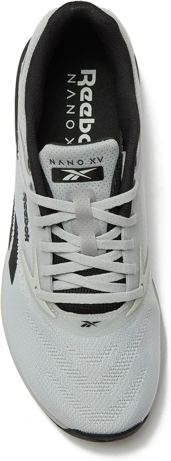 Мужские кроссовки Reebok Nano X5, для кросс-тренинга и легкого бега, серый/черный — фото 4