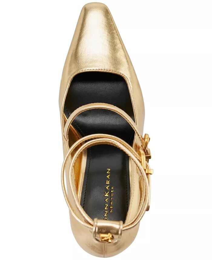 Женские туфли-лодочки Pryce Strappy Donna Karan New York, золотой — фото 4