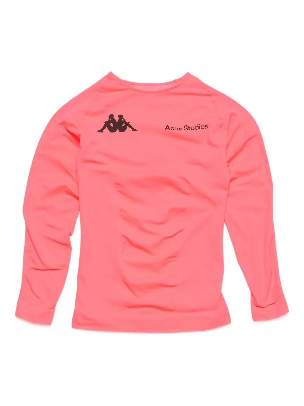 

Футболка с логотипом из коллаборации с Kappa Acne Studios, розовый