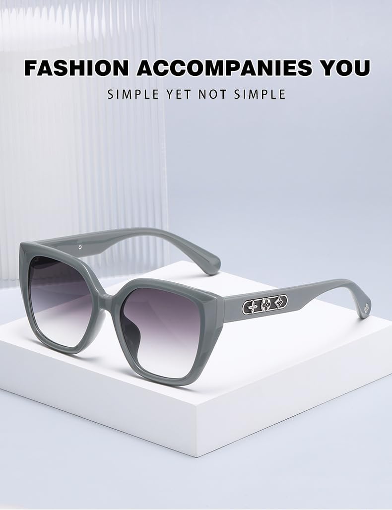 

Стильные солнцезащитные очки «кошачий глаз» для женщин, металлическая оправа, идеально подходят для уличной фотосъемки и повседневной носки на открытом воздухе GJKTFNJIF, 6