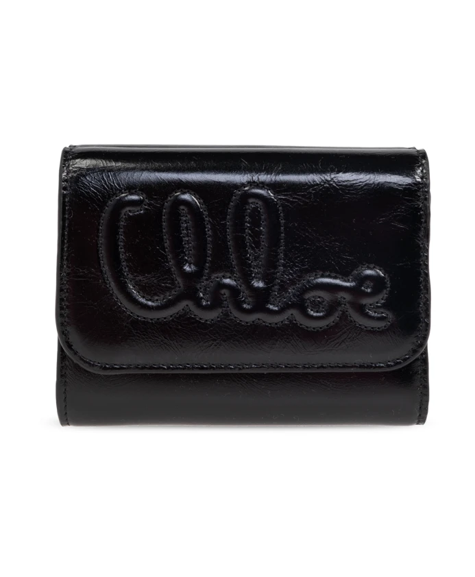 

Кожаный кошелек Chloé, черный
