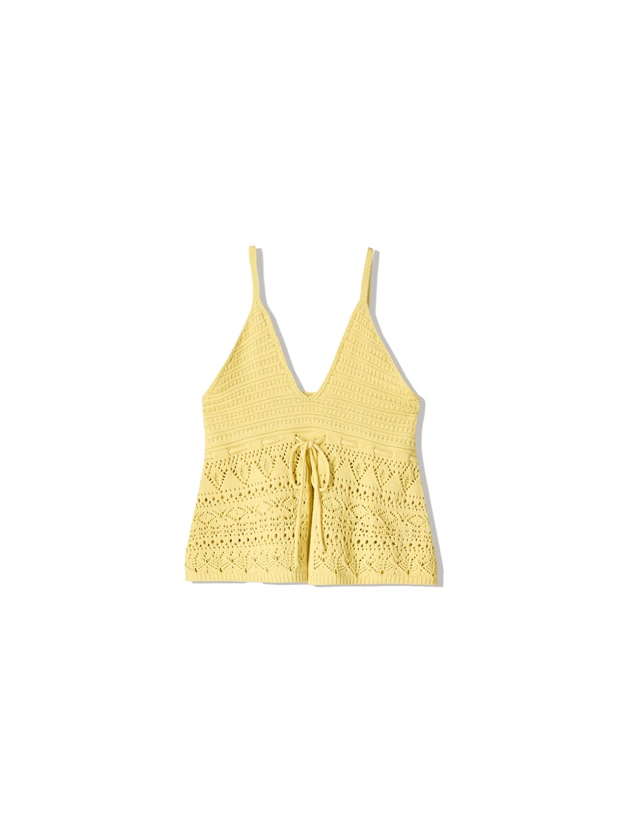 

Вязаный топ Bershka, Yellow