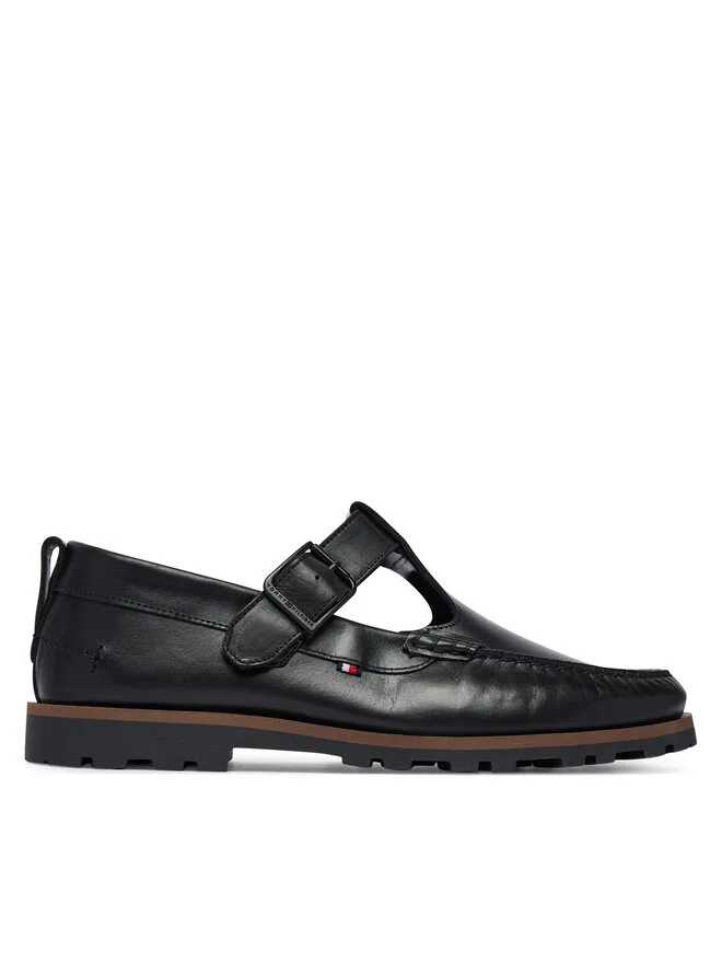 Tommy Hilfiger Лоферы Hilfiger Light Low Buckle FM0FM05846, черные