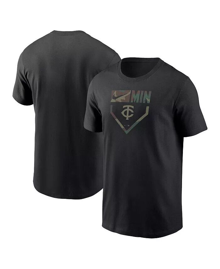 

Мужская черная камуфляжная футболка Minnesota Twins Nike