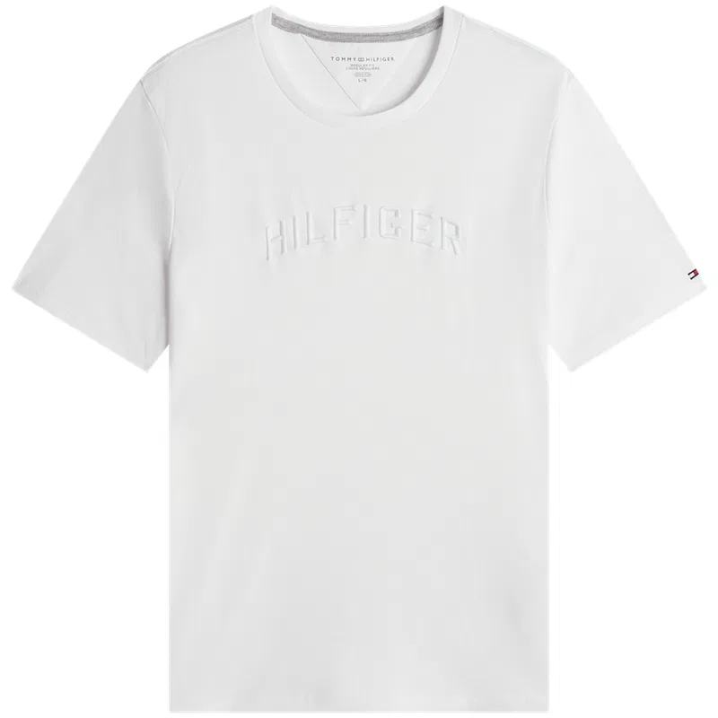 Футболка с круглым вырезом Tommy Hilfiger сине-серый — фото 4