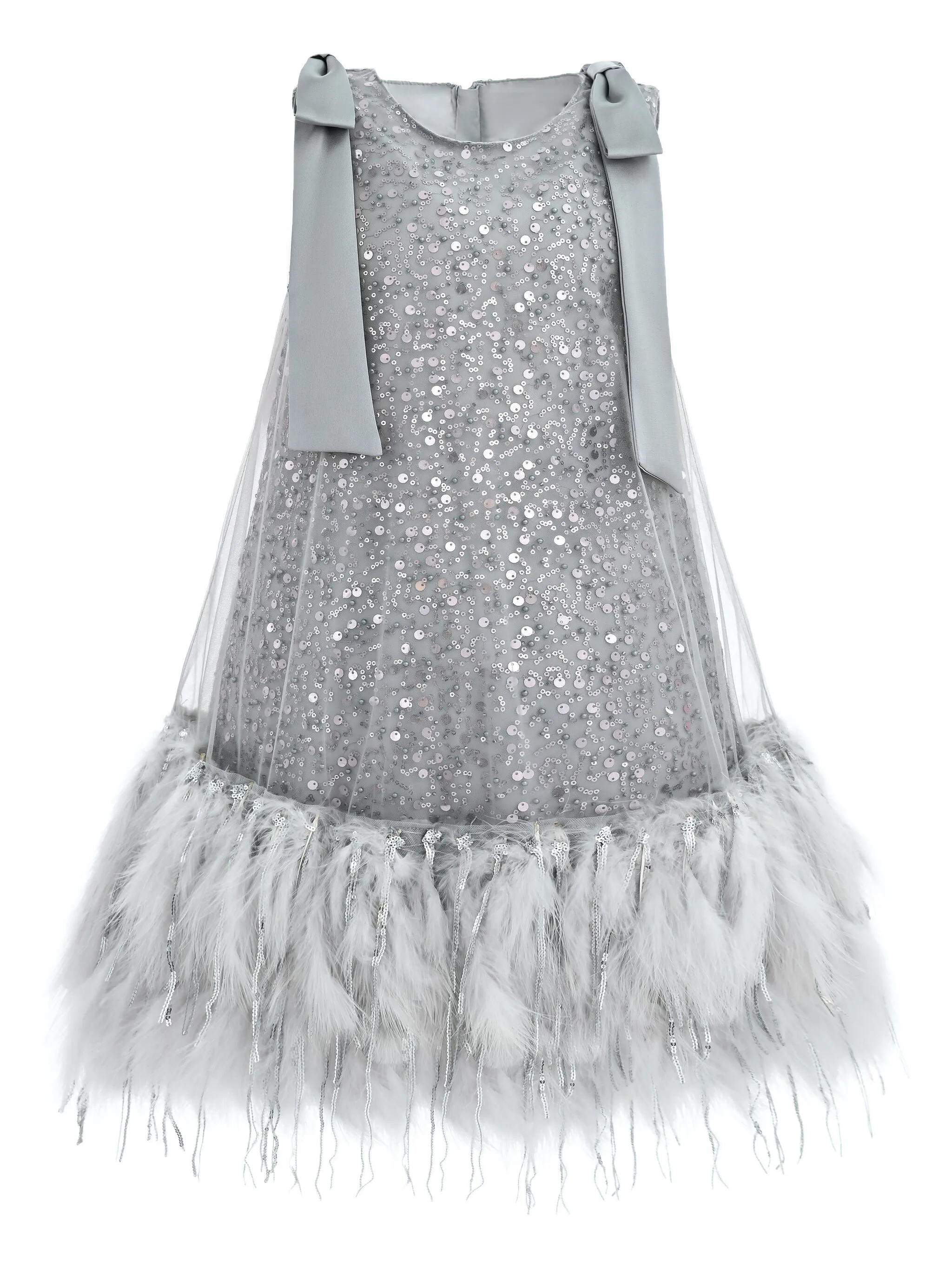 

Платье с пайетками Tulleen, серый