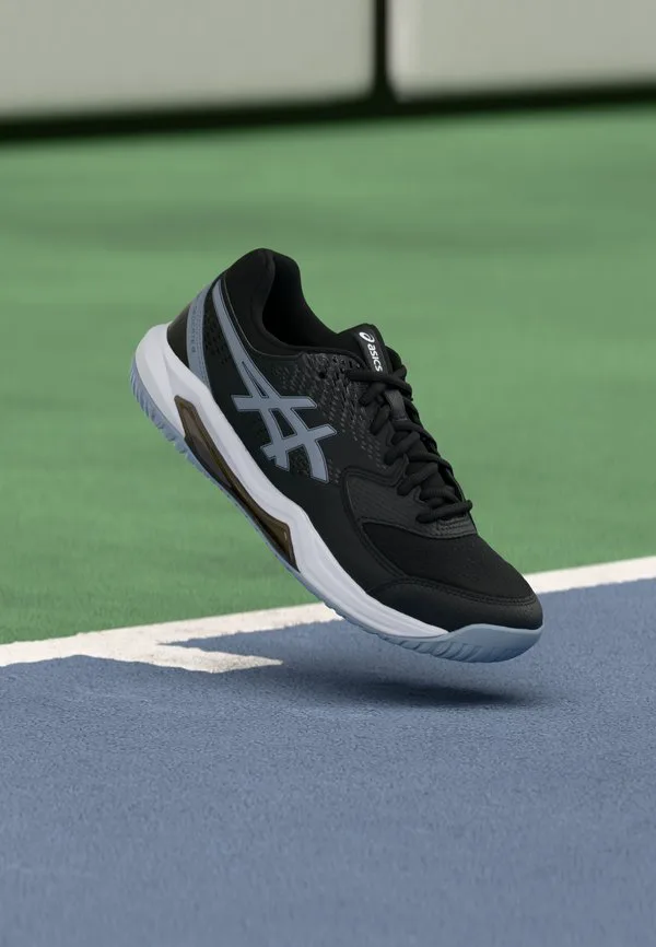 Специальные теннисные кроссовки gel 8 для всех типов покрытий Asics, Black/Grey Blue