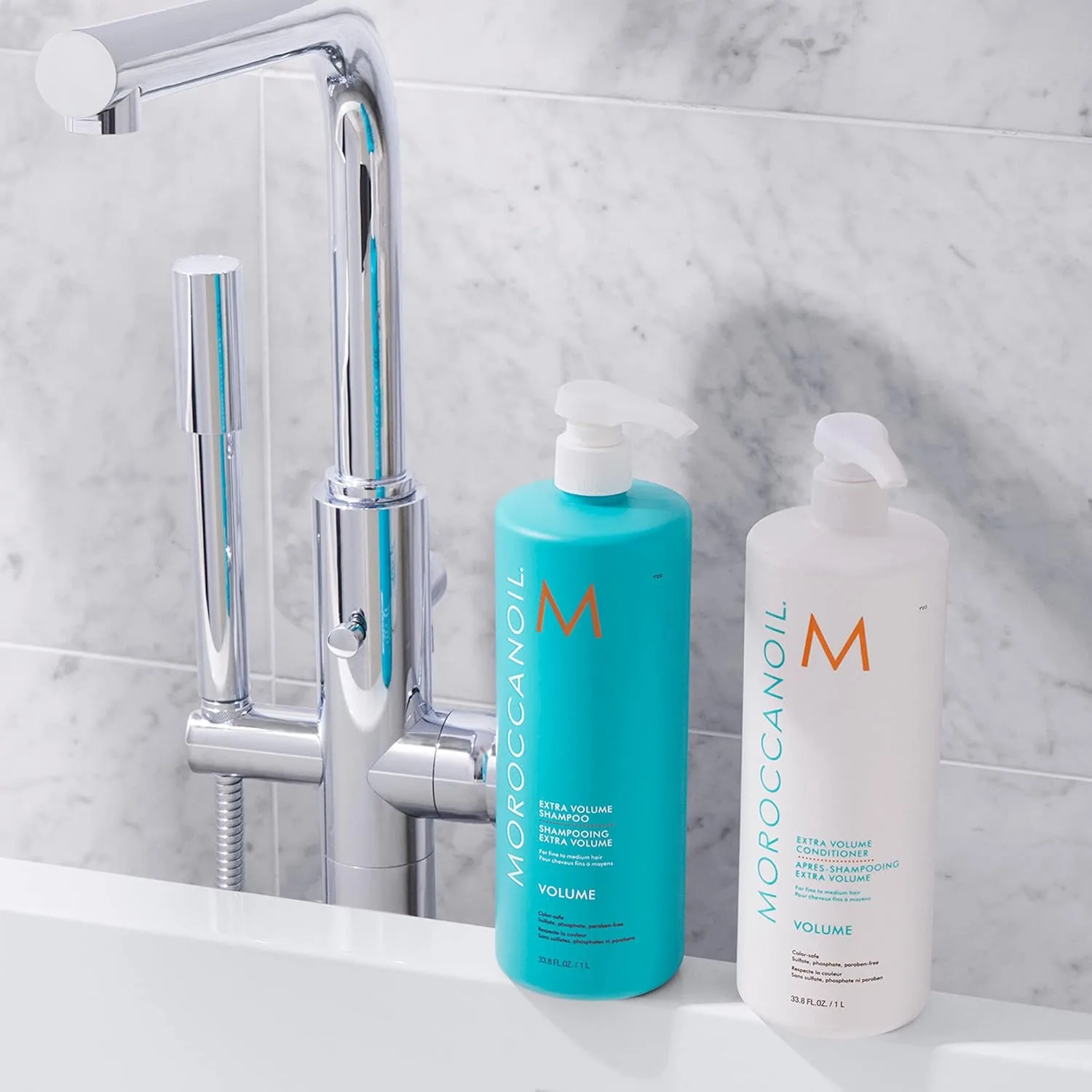 Набор шампуня и кондиционера Moroccanoil Extra Volume 1000 мл — фото 4