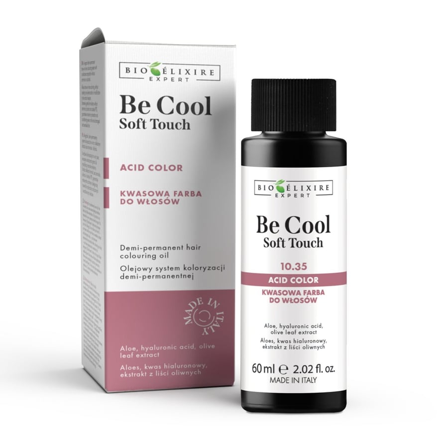 BIOELIXIRE Кислотная краска для волос Be Cool SOFT TOUCH - 5.3 Светло-золотистый каштан - 60 мл — фото 4
