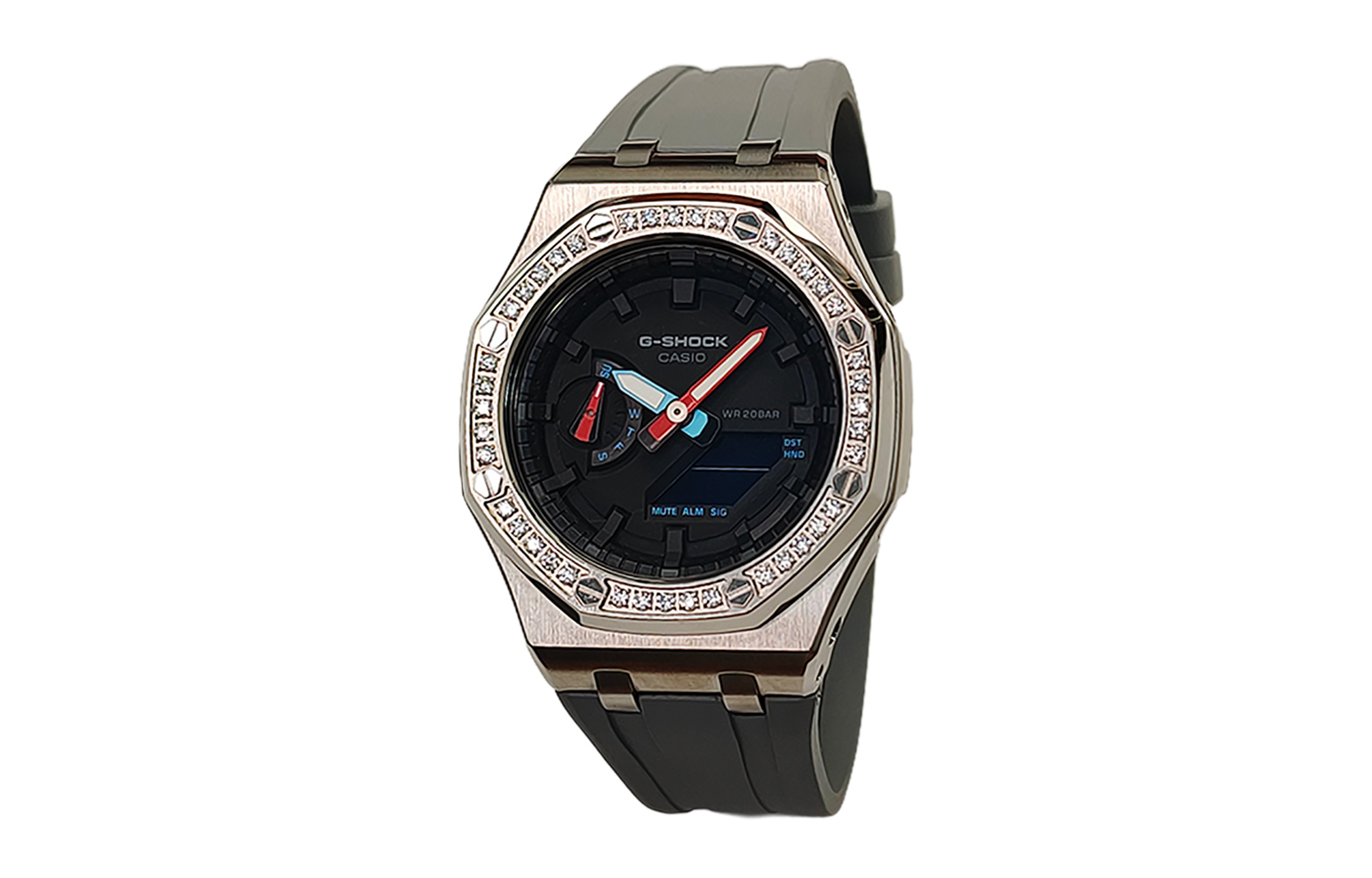 

CASIO Часы Men Liquid Crystal/Analog Dual Display Series 44mm Black Watch, Bass