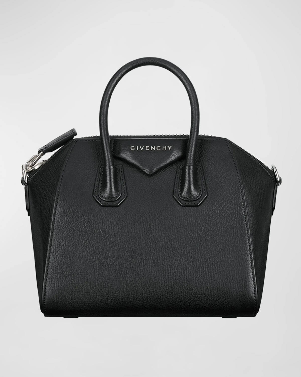 

Миниатюрная сумка Antigona с верхней ручкой из зерненой кожи Givenchy, цвет Black