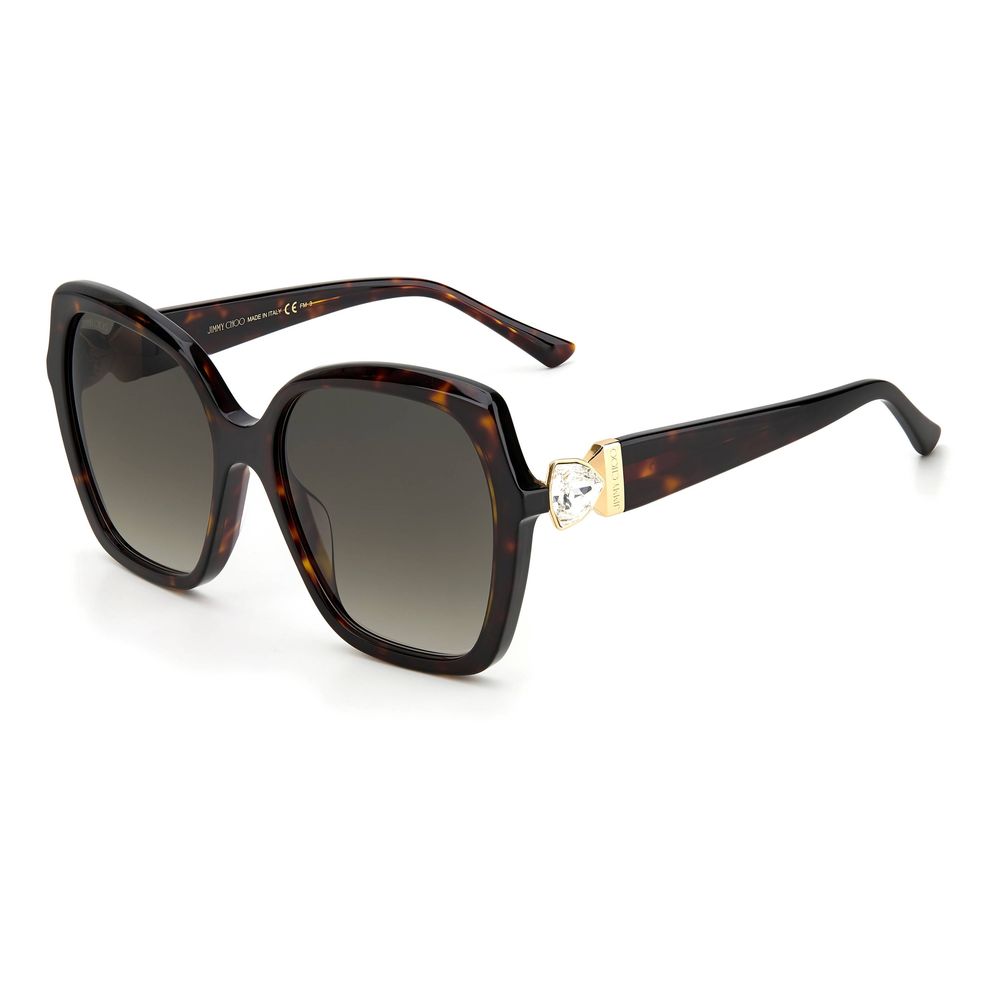 

Коричневые солнцезащитные очки из ацетата Jimmy Choo Eyewear