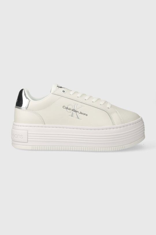 

Кожаные кроссовки BOLD PLATF LOW LACE LTH ML MET Calvin Klein Jeans, белый