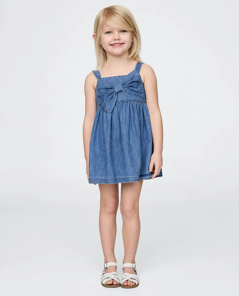 

Платье из мягкого хлопка с подходящими подгузниками Gap, синий
