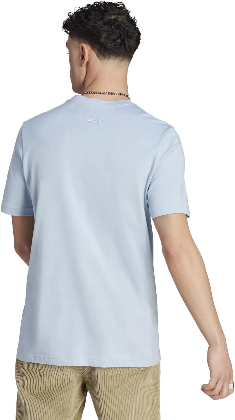 Футболка adidas Essentials Single Jersey с вышитым логотипом — фото 4