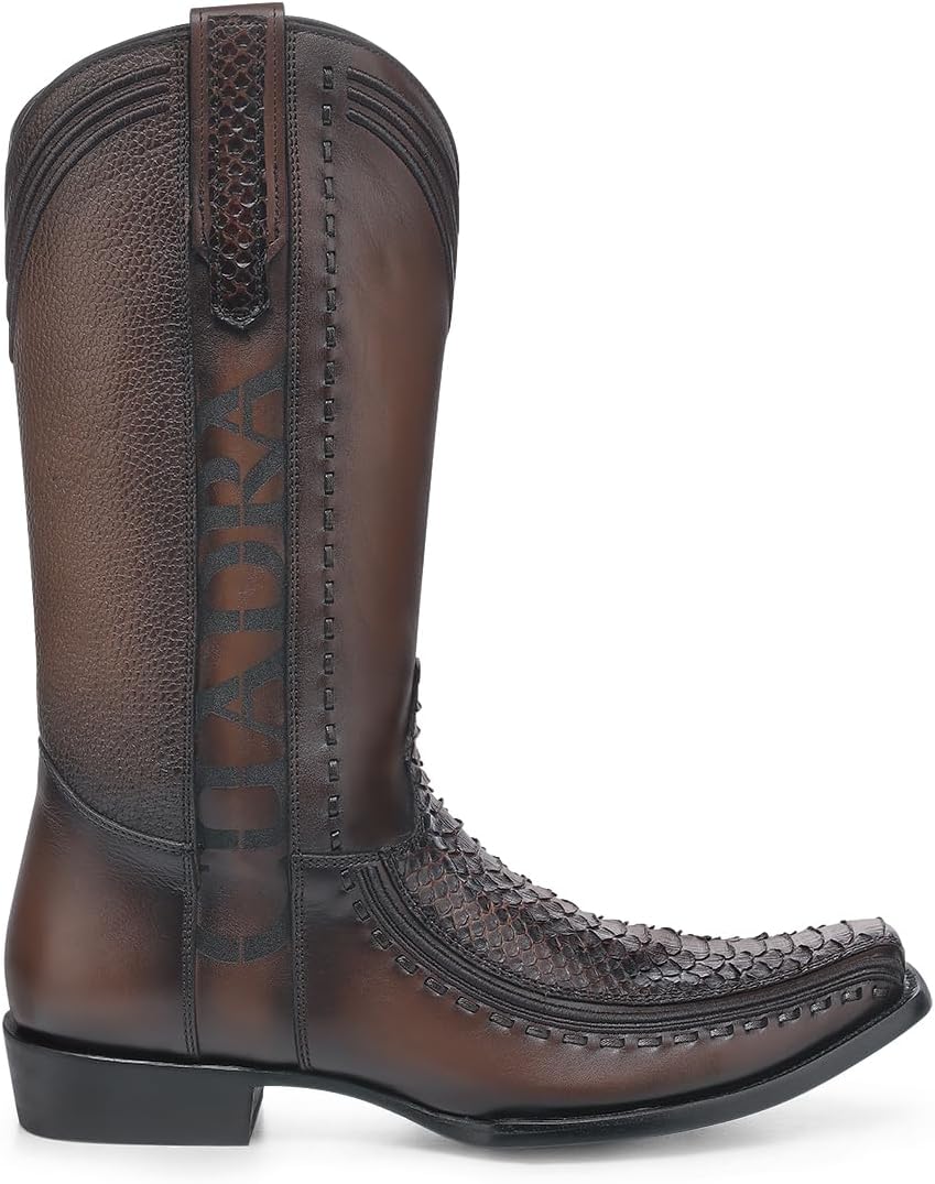 

Мужские вестерн-бутсы CUADRA из кожи питона и крупного рогатого скота, черные 1J3GPH Franco Cuadra