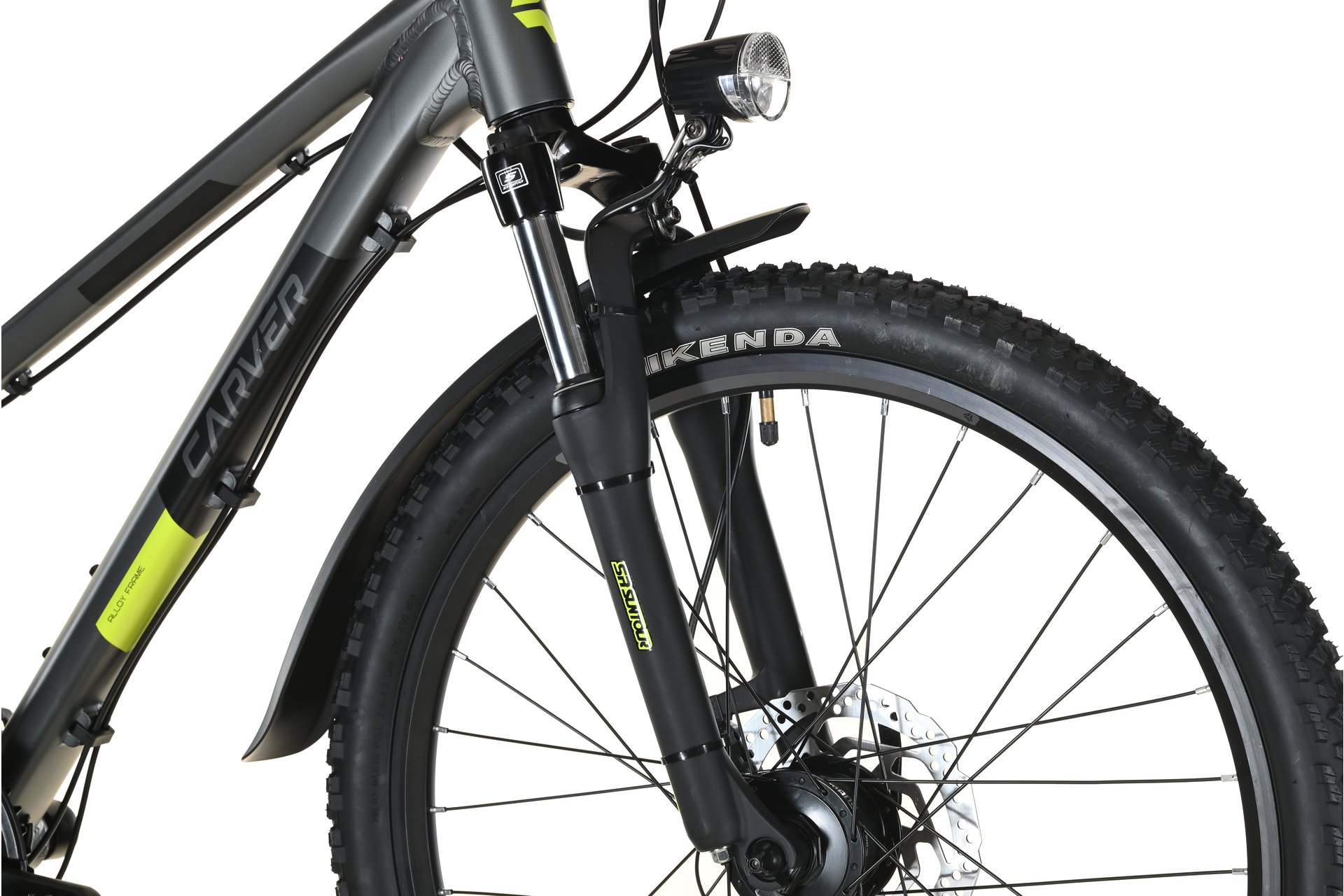 Детский велосипед Carver Strict 24 HD Street - 24 дюймов - Diamant - 2024, цвет Grau|anthracite/black/neon yellow — фото 3