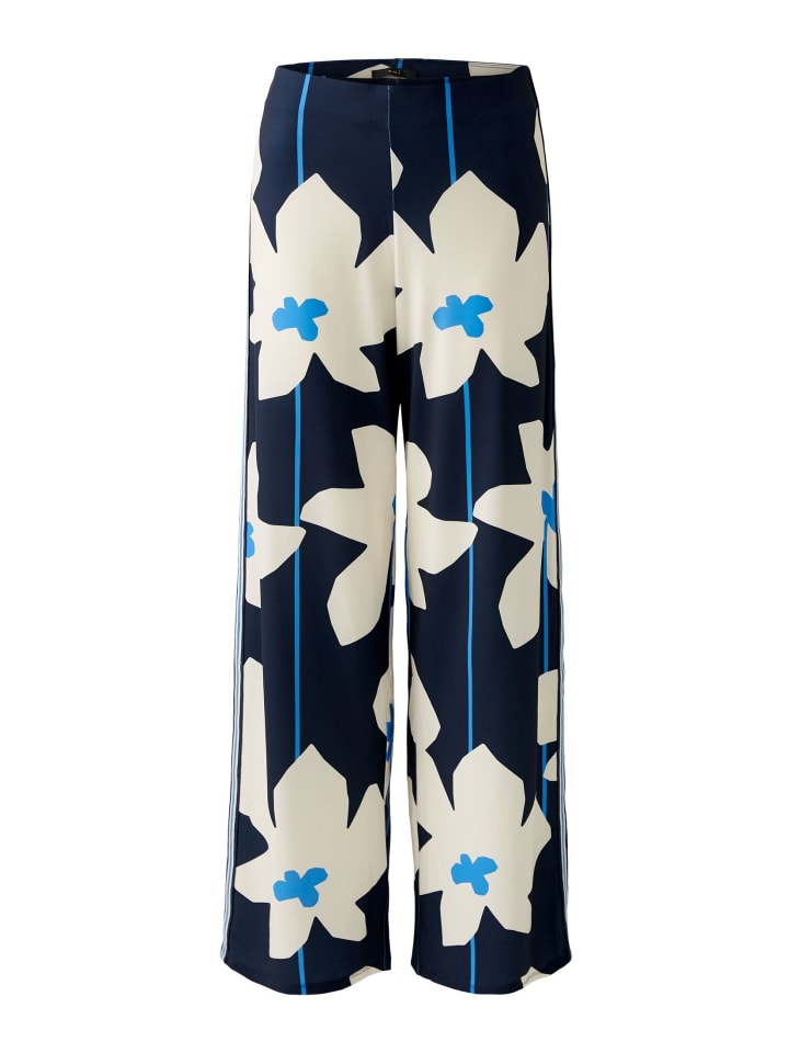 

Тканевые брюки Oui, цвет dk blue white