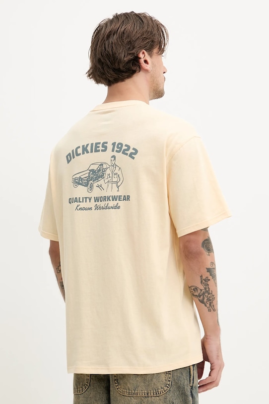 

Хлопковая футболка Dickies, желтый