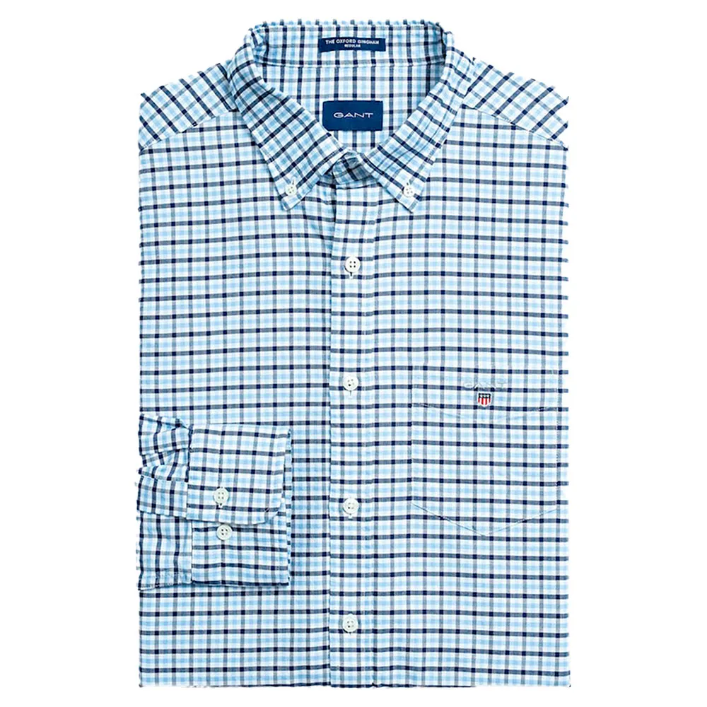 

Рубашка Gant Oxford Gingham, синий
