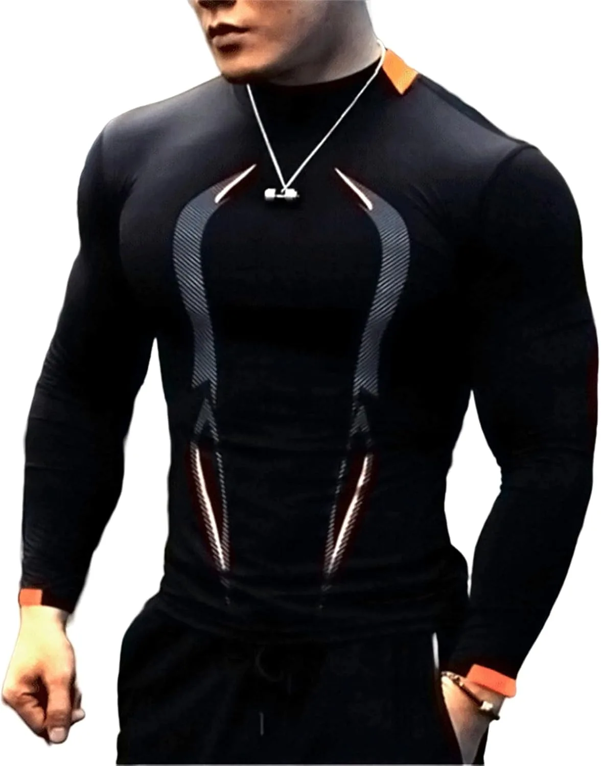 

Мужская футболка с длинным рукавом Slim Fit для спорта evzosrz