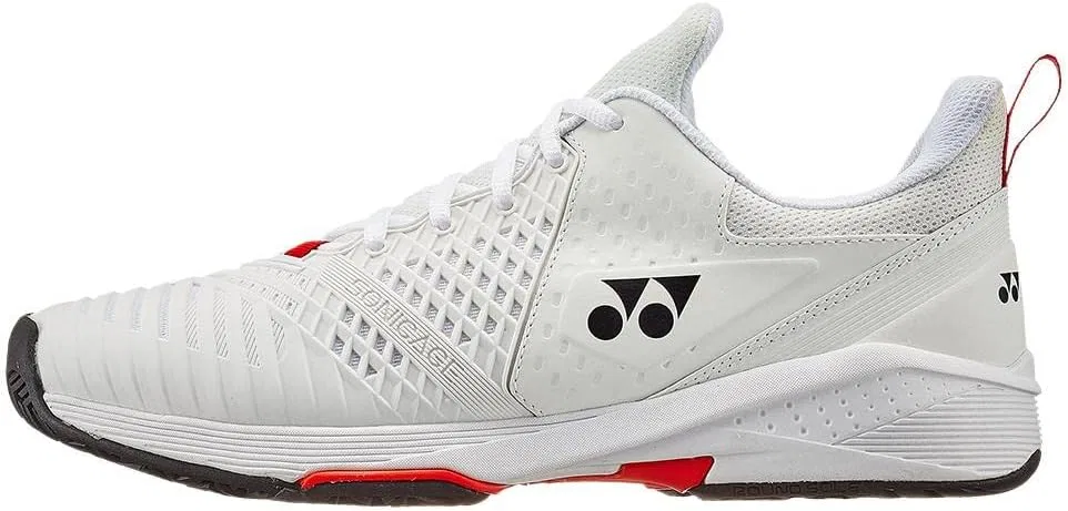Мужские кроссовки для песчаных кортов Yonex Sonicage3 Wide, 2-White Red — фото 2
