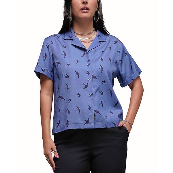 

Повседневная рубашка на пуговицах Camp Wildfang, Swift Oxford Blue