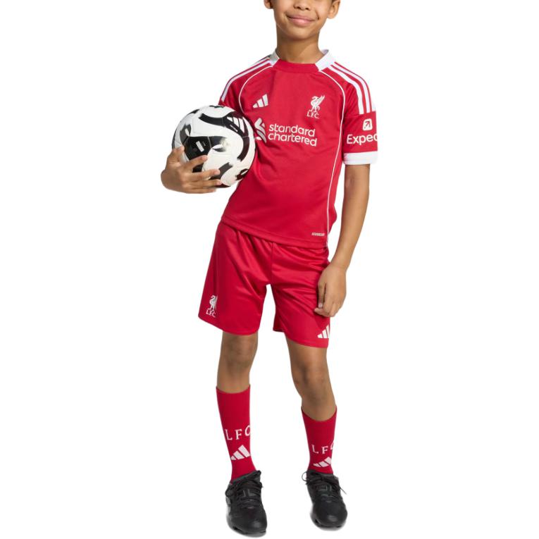 Детский набор Liverpool FC 25/26 домашняя мини-форма Adidas, красный — фото 3