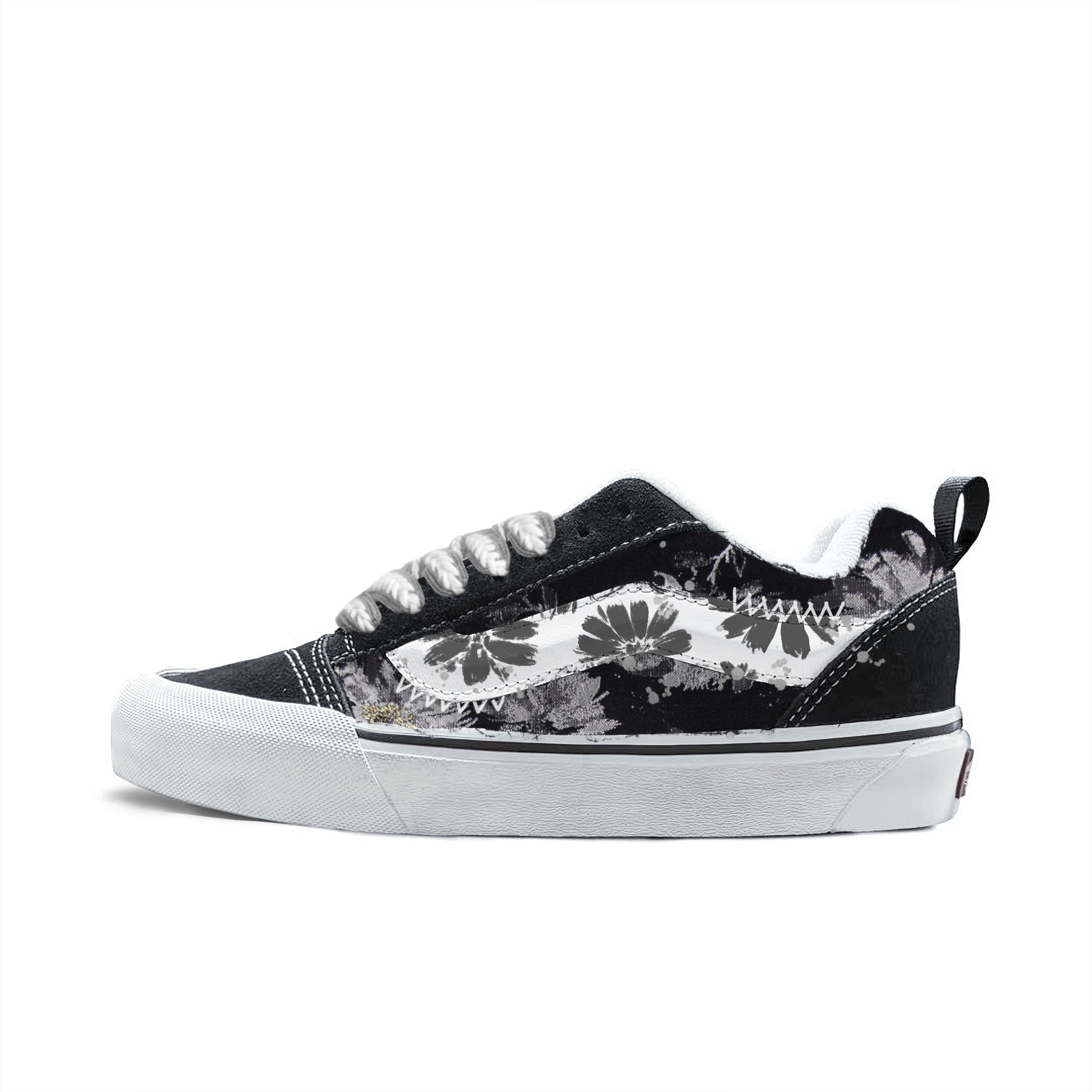 

Vans Knu Skool Abrasion Resistant Low top Skateboard Shoes Unisex Black Gray