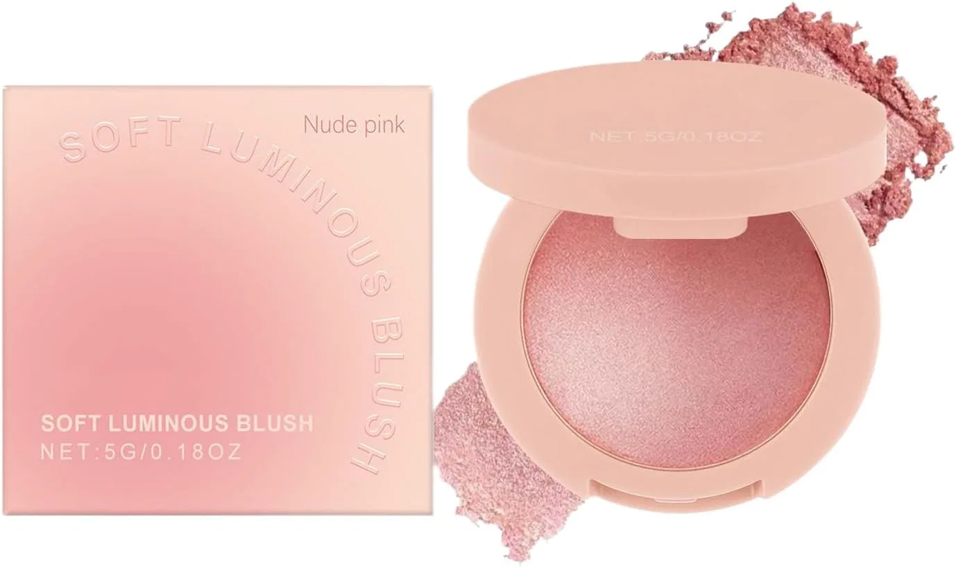Румяна компактные Shi ммer Long Lasting, Nude Pink, 5 г