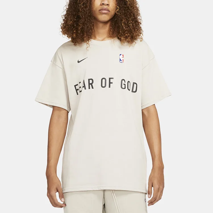 Футболка Fear of God Warm Up Nike, Oat — фото 4