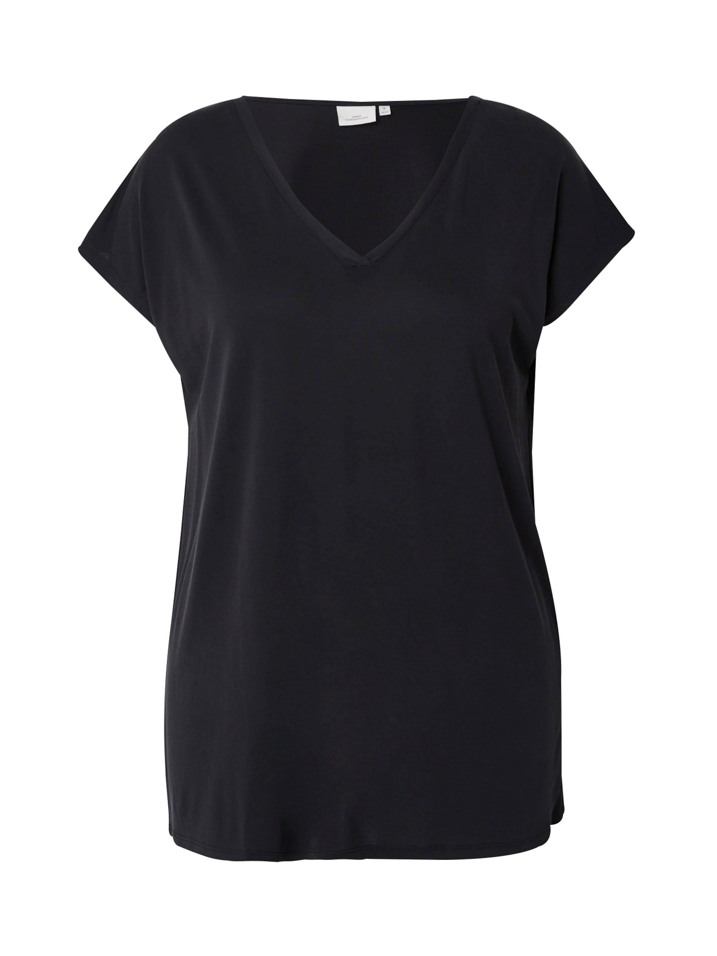 

ONLY Carmakoma Футболка 'CARFREE' в черном цвете