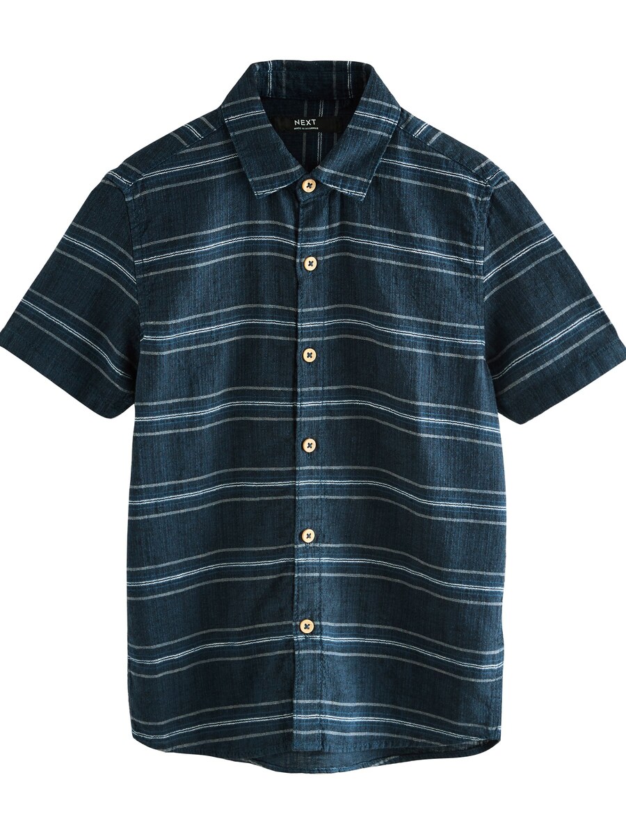 

Рубашка на пуговицах классического кроя Next, цвет marine blue/Light blue