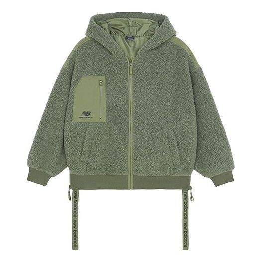 

Куртка casual sports hooded knit jacket olive green New Balance, зеленый