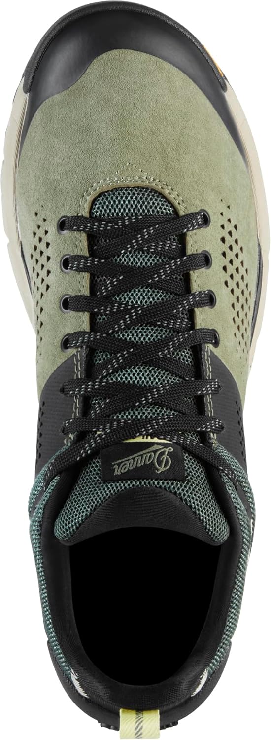 Мужские туристические ботинки Danner Trail 2650 - прочная замша, легкий текстиль с дышащей сетчатой подкладкой, стелька Ortholite и подошва Vibram для сцепления, черный/зеленый — фото 4