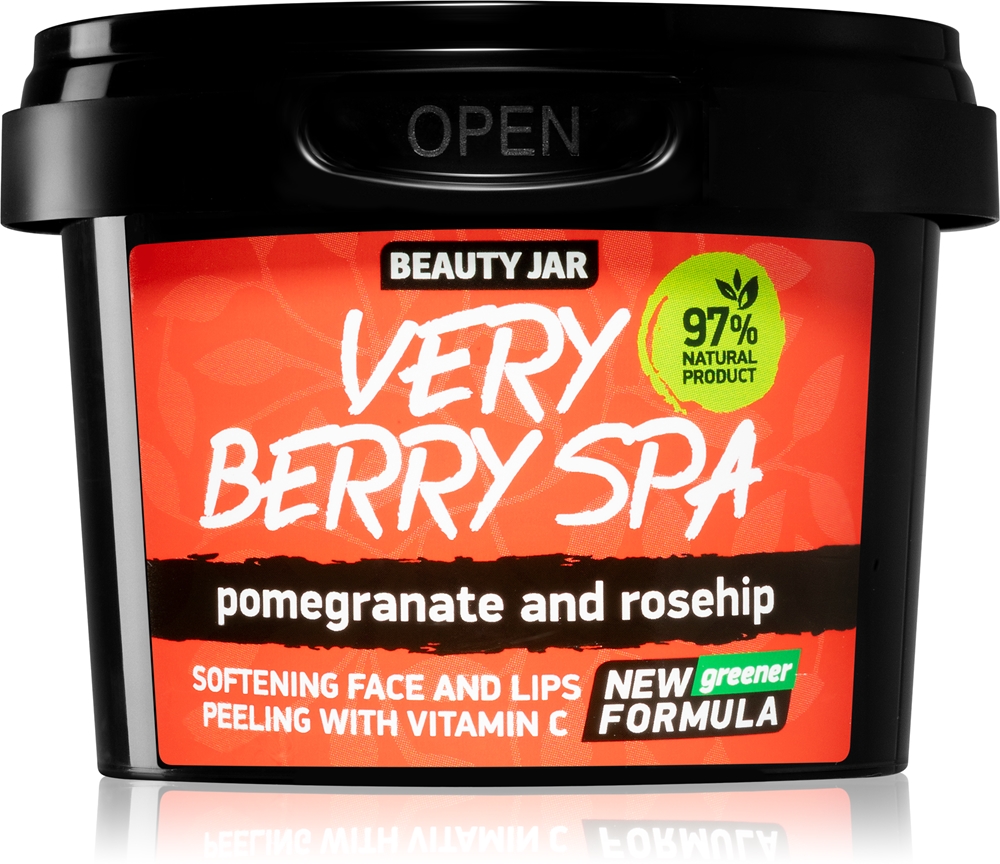 

Смягчающий сахарный скраб для лица Very Berry Spa Beauty Jar, 120 гр