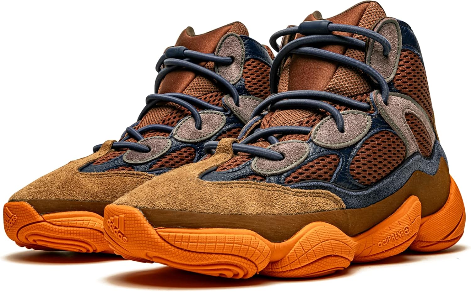 Мужские кроссовки adidas Yeezy 500 на шнуровке, Tactile Orange/Tactile Orange/Tactile Orange — фото 2