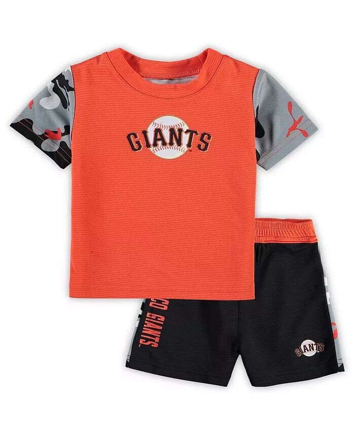

Комплект из футболки и шорт Pinch Hitter San Francisco Giants для новорожденных и младенцев, мальчиков и девочек, оранжевого и черного цвета Outerstuff