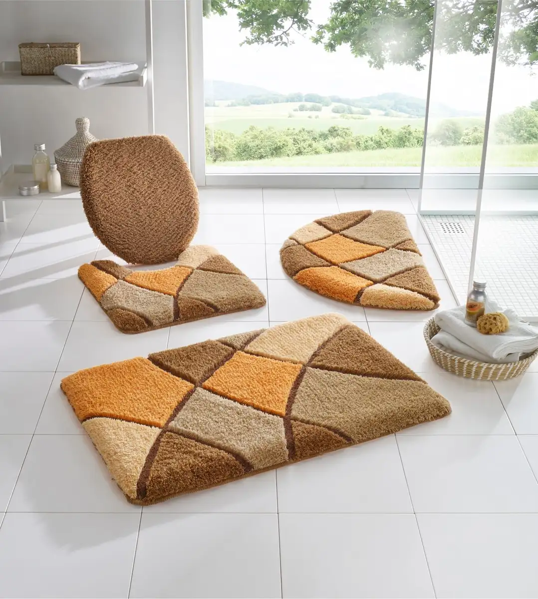 

Хагеманн коврик для ванной Hagemann прямоугольный (60х90 см), цвет beige-apricot