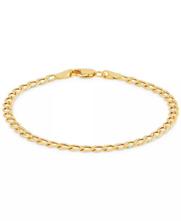 

Детский браслет-цепочка с полыми звеньями из 14-каратного желтого золота Macy'S, gold