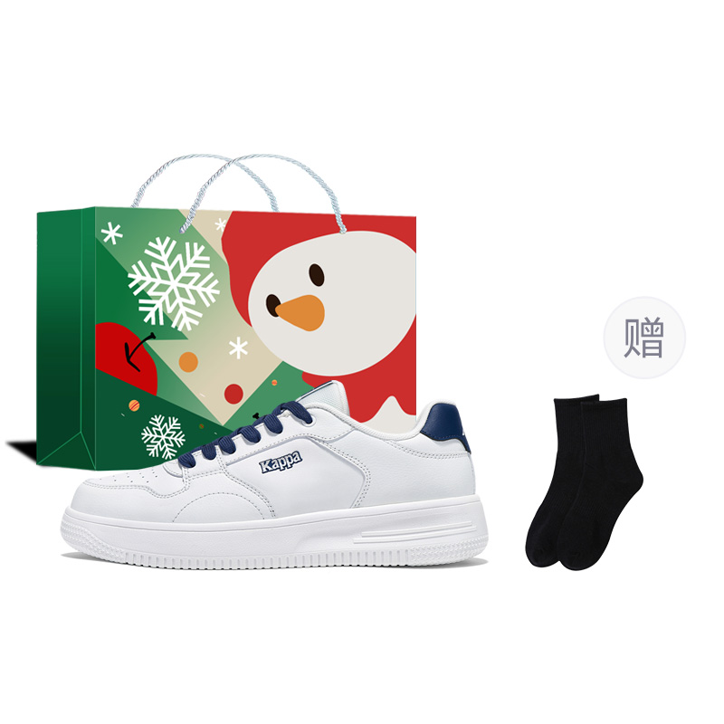 

Нескользящие легкие низкие кеды для скейтбординга unisex Kappa, белый/синий