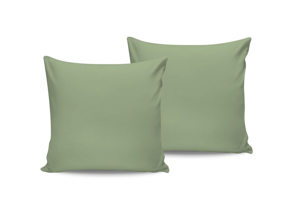 

L'Essentiel Linge de Maison, Light Green, комплект чехлов (2 шт.) (Франция), светло-зеленый, 100% ХЛОПОК RANFORCE, 60 x 60 см