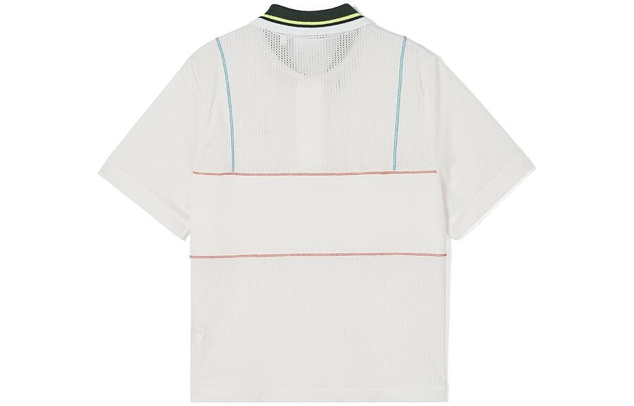 Футболка женская Lacoste, белая, классический крой — фото 2