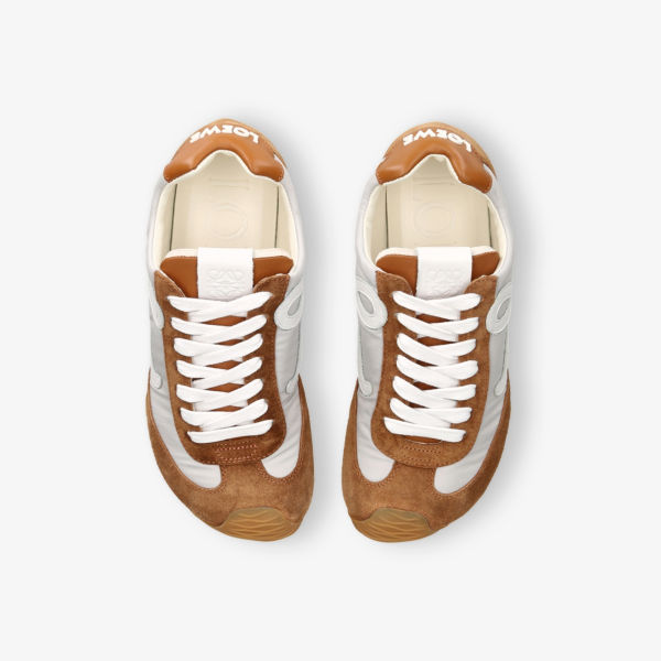 Балетки Loewe Ballet runner 2.0 из нейлона и замши, коричневый — фото 2