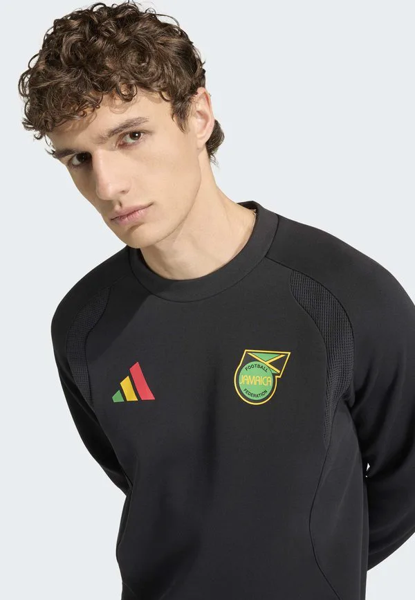 Толстовка jamaica x bob marley tiro tech crew Adidas Performance, Black — фото 4
