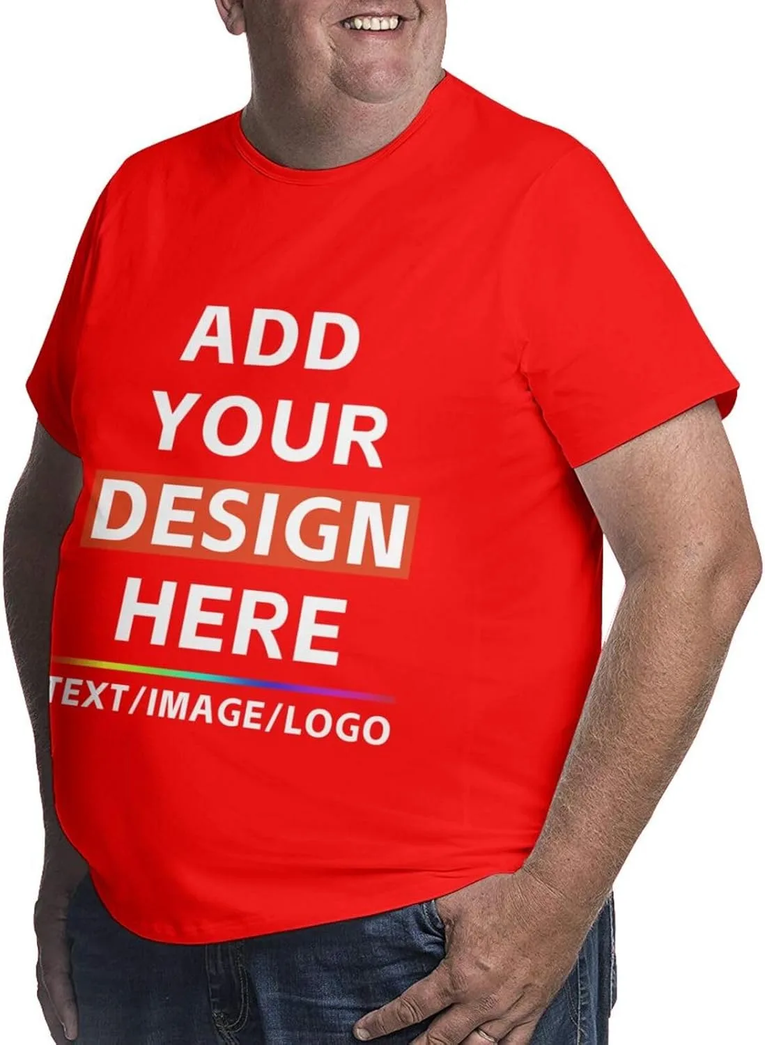 Футболка Generic Custom Big Size, персонализированная с изображением, текстом или логотипом — фото 3