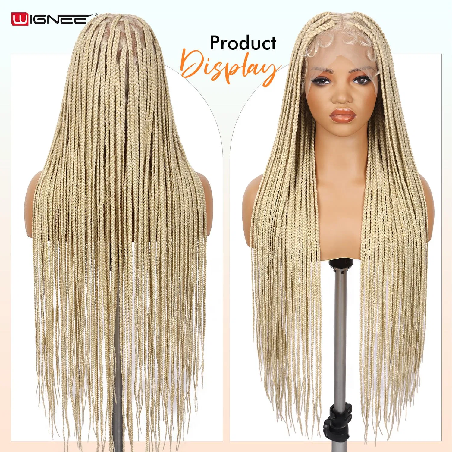 Парик «Full Lace Knotless Box Braids» 86 см от WIGNEE Wignee, Blonde — фото 2