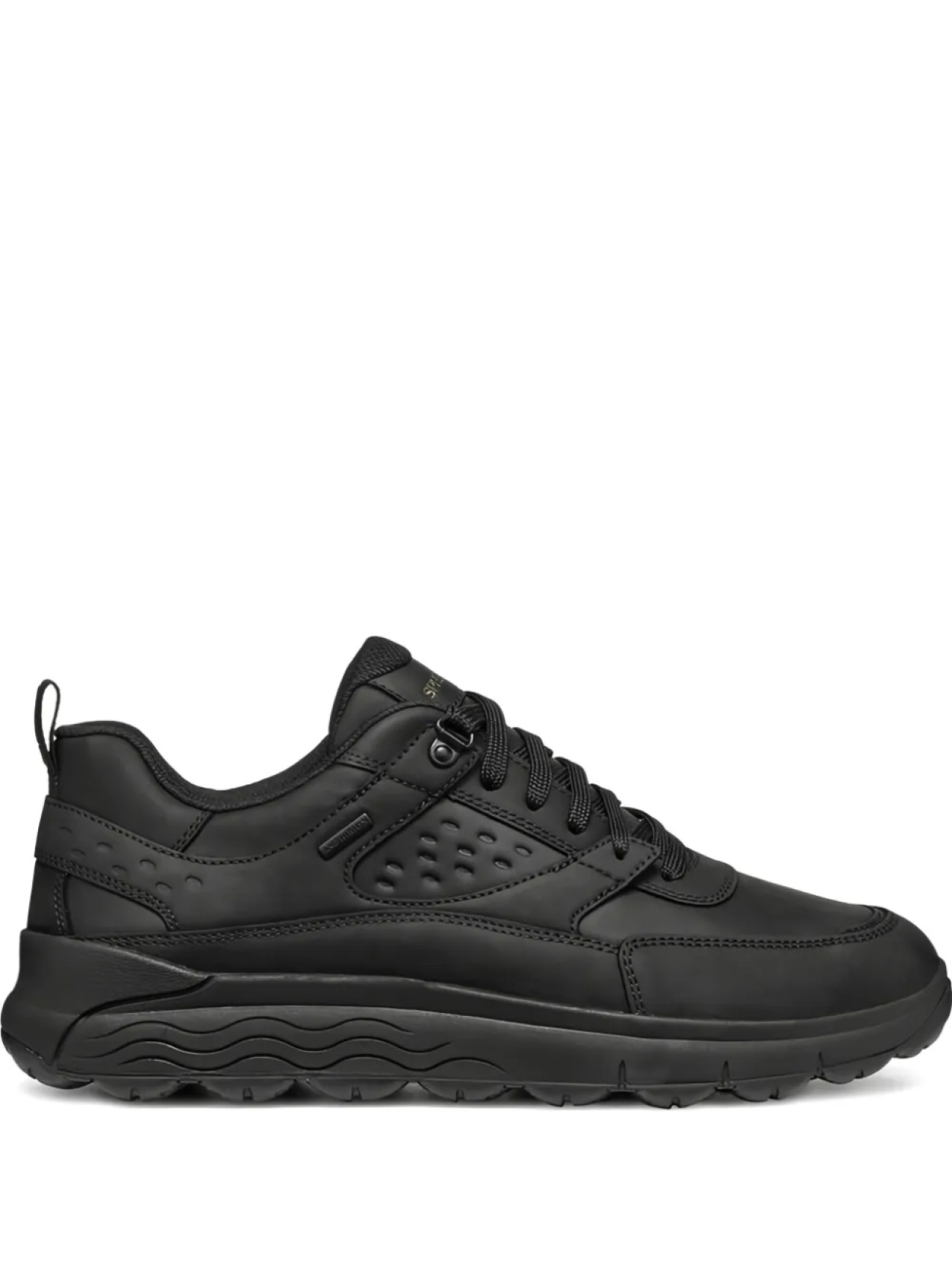 

Кроссовки Geox Spherica Leisure из перфорированной кожи со шнуровкой, черный